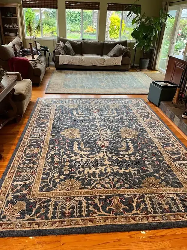 Oriental area rug cleaned by J&J Steam Cleaning in Delaware