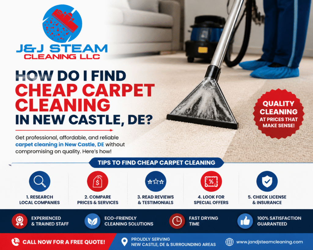 How do I find cheap carpet cleaning in New Castle, DE?